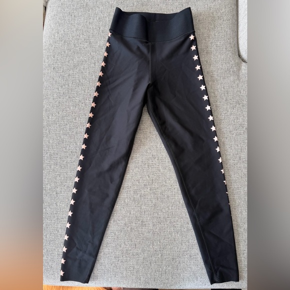 Ultracor feat Soul cycle Black Matte Flash Knockout Star Side Leggings  S NWT - Picture 5 of 6